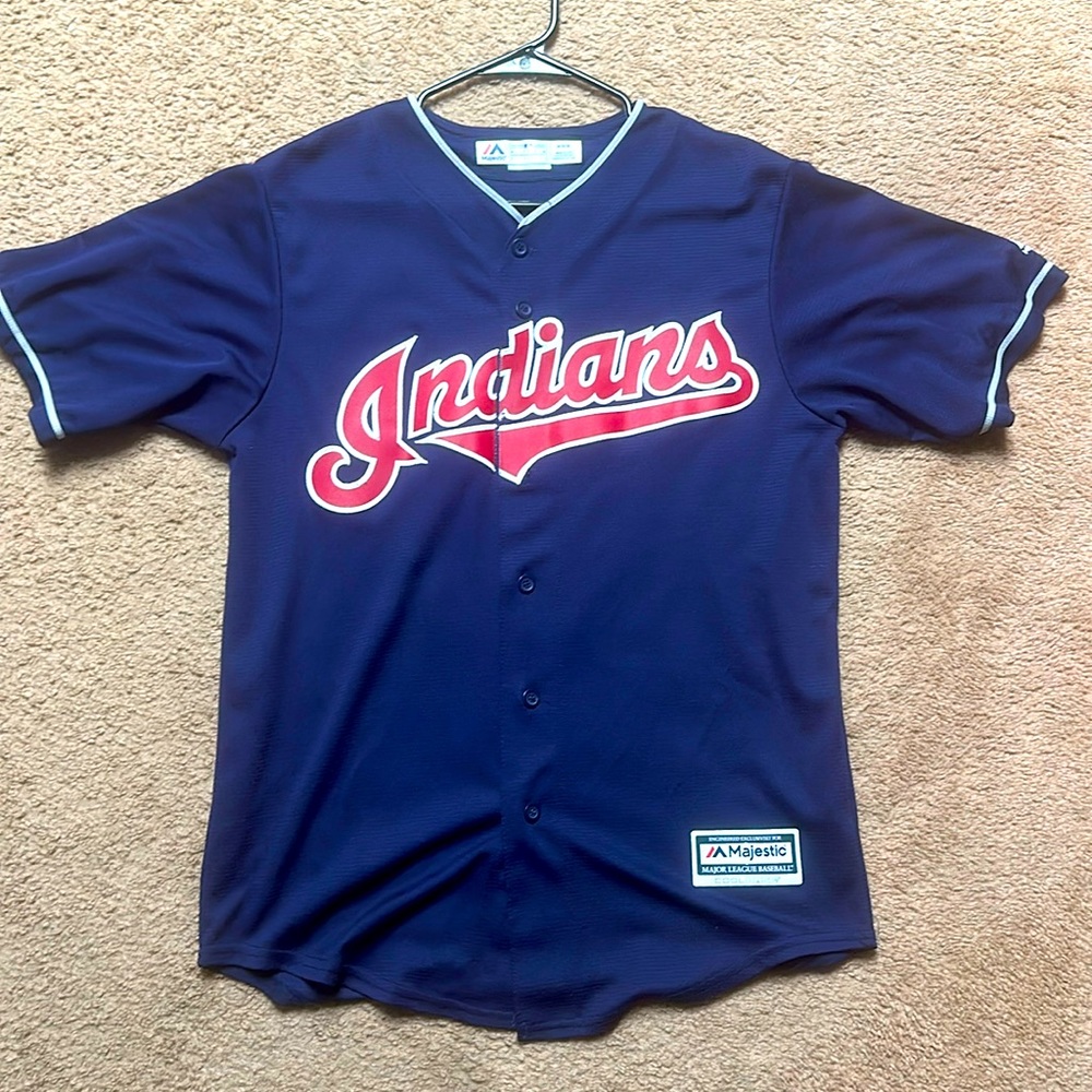 MLB Cleveland Indians Fransisco Lindor Jersey Size Medium
